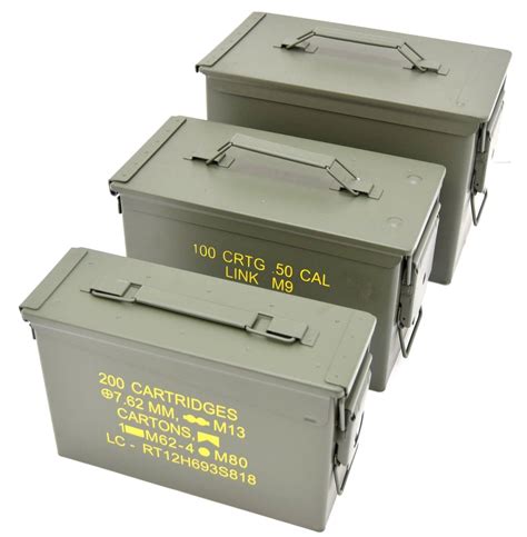 ebay metal ammo box|50 cal ammo box price.